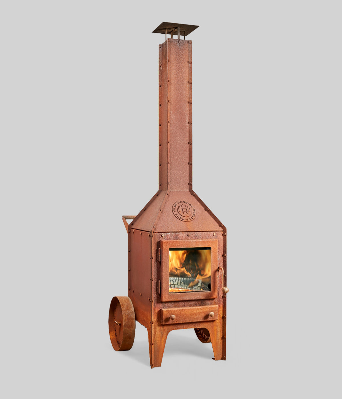 Bijuga Outdoor Wood Burning Fireplace | Premium Fire Feature