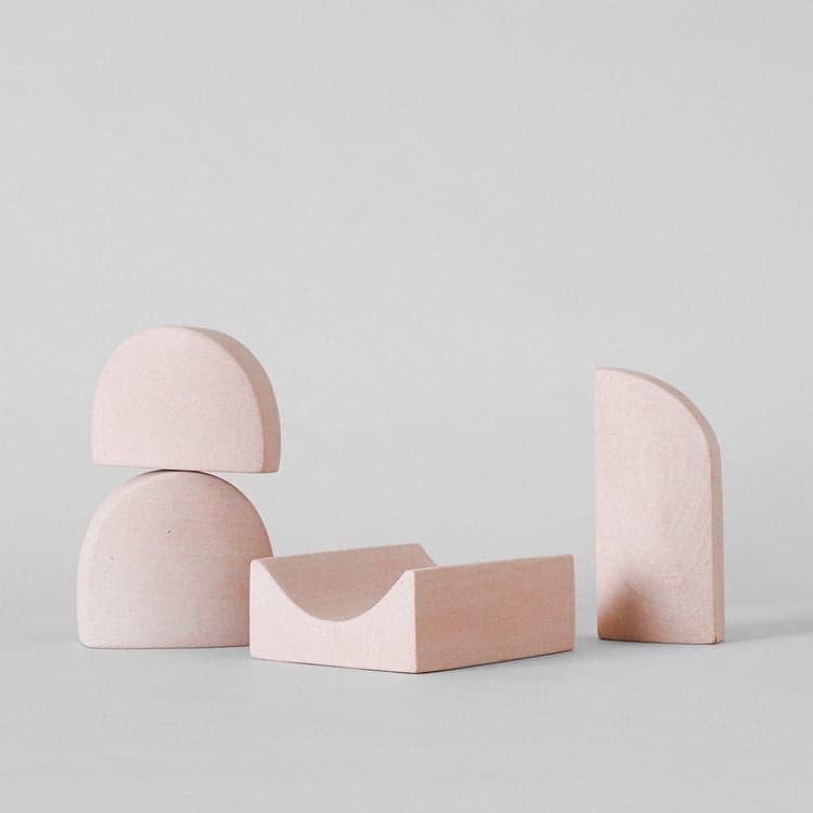 Stacking Sculpture Set - Pink Sandstone - Bloomist