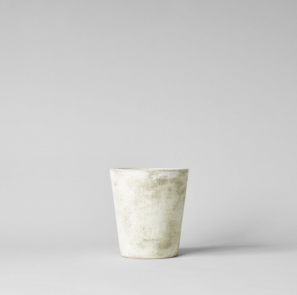 Basic Planter, White Patina - Bloomist