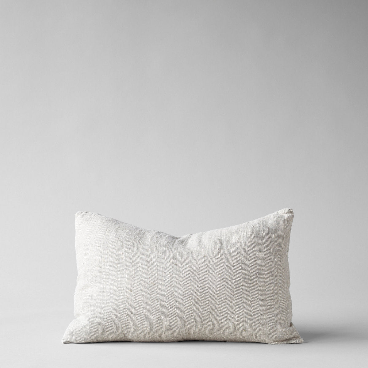 Herringbone Linen Pillow Natural 16 x 24