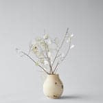 White  Walnut Pear Vase, Medium - Bloomist
