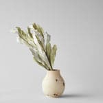 White  Walnut Pear Vase, Medium - Bloomist