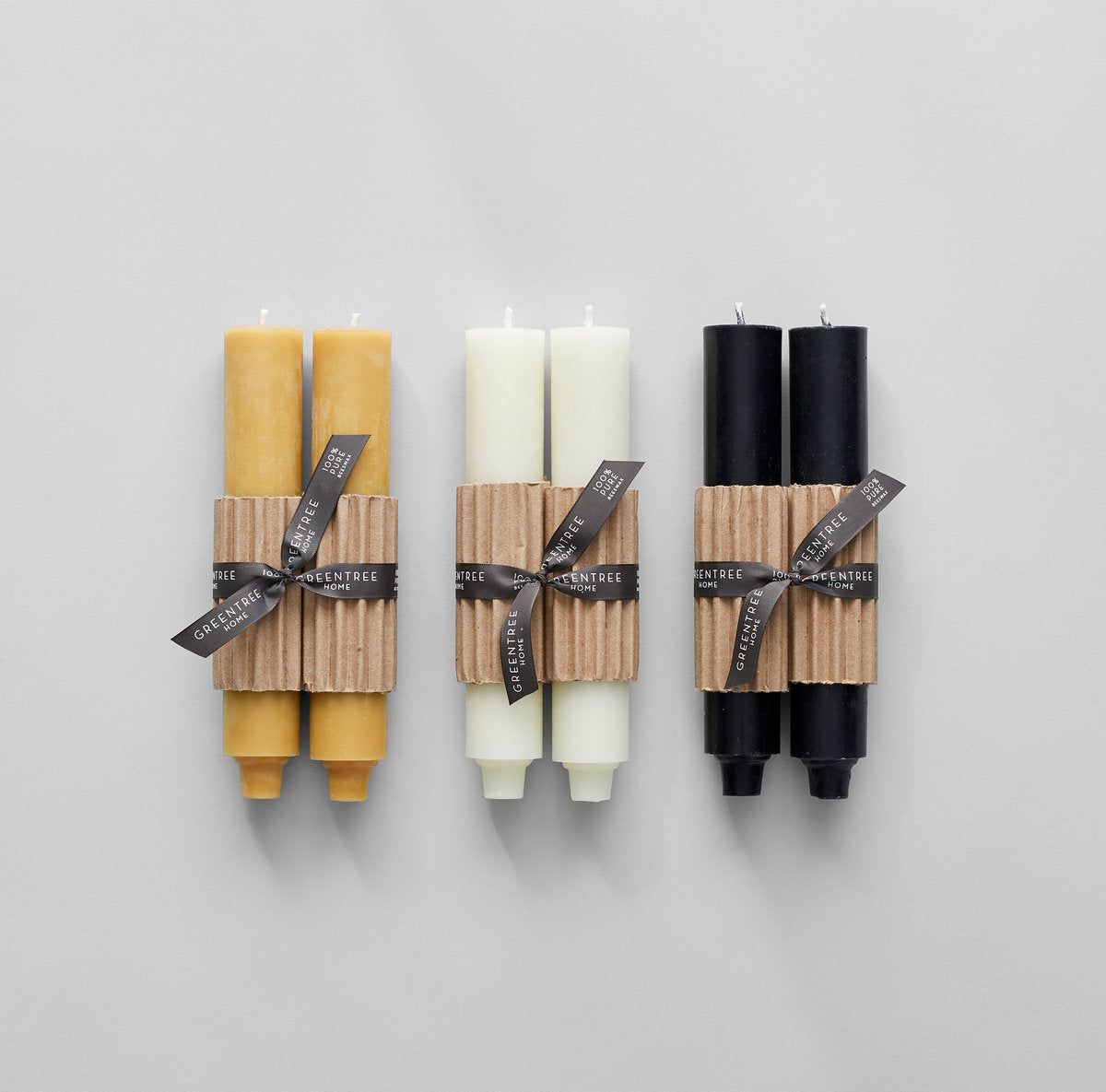 Greentree Home Candle Beeswax Columns Candles - Thumbnail 2