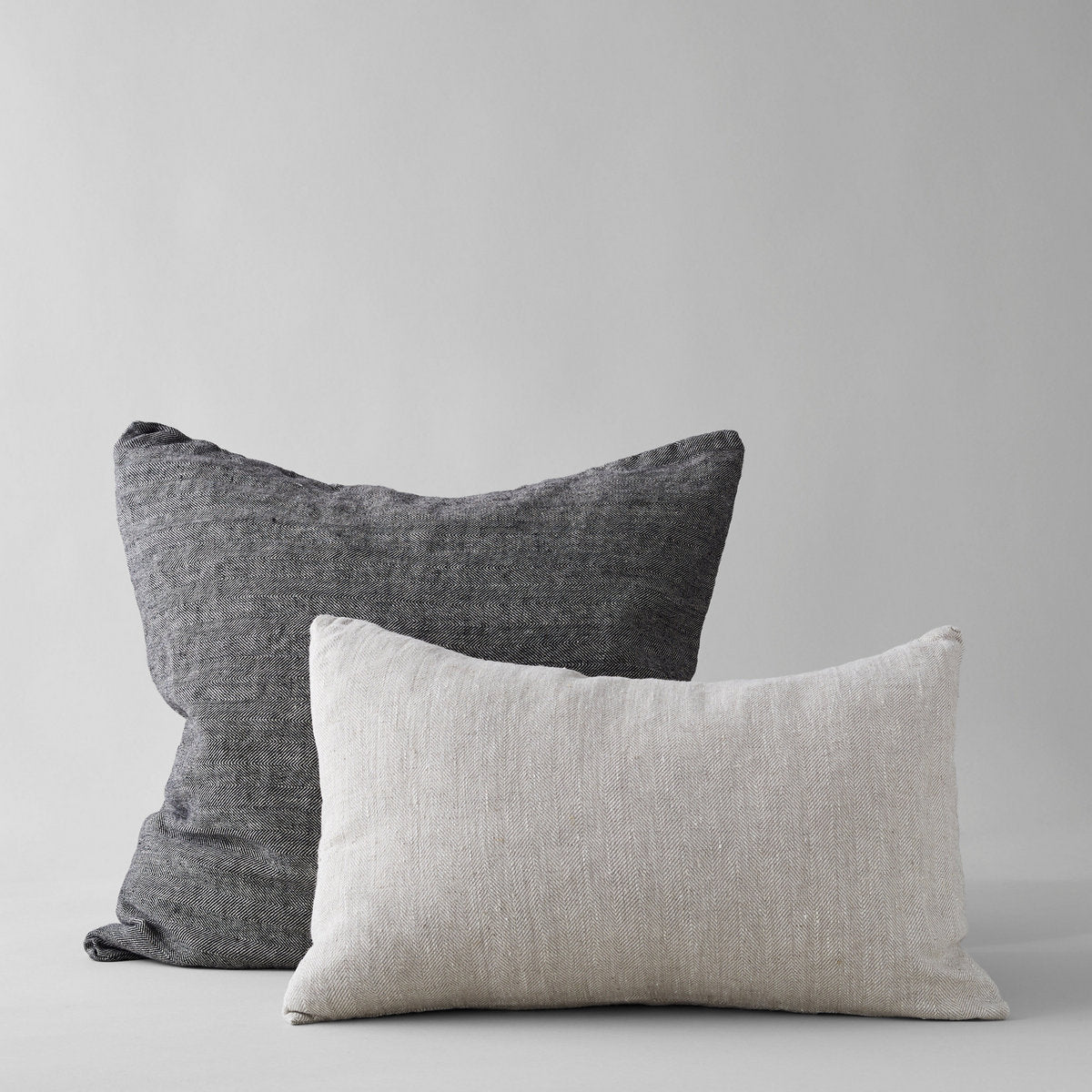 Herringbone Linen Pillow - Thumbnail 5
