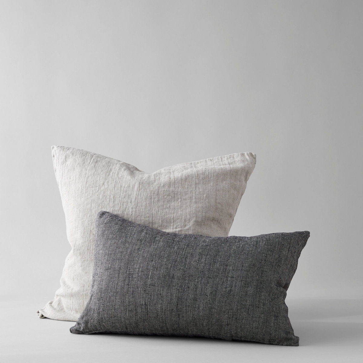Herringbone Linen Pillow - Thumbnail 4