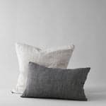 Linen Pillow in Black 24x16 - Bloomist