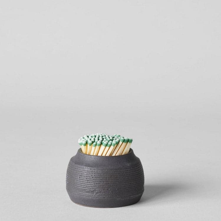 Stoneware Match Strike Pot - Bloomist