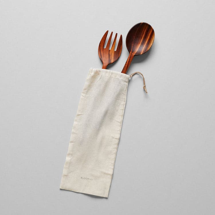 Serving Spoon and Fork, Large - Bloomist