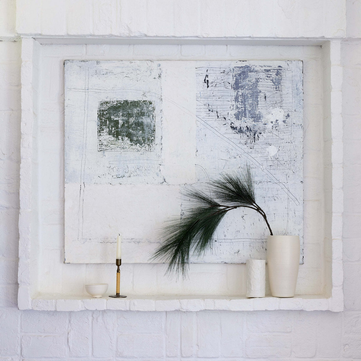 Decorative vase for fresh flowers, dried botanicals, and faux stems