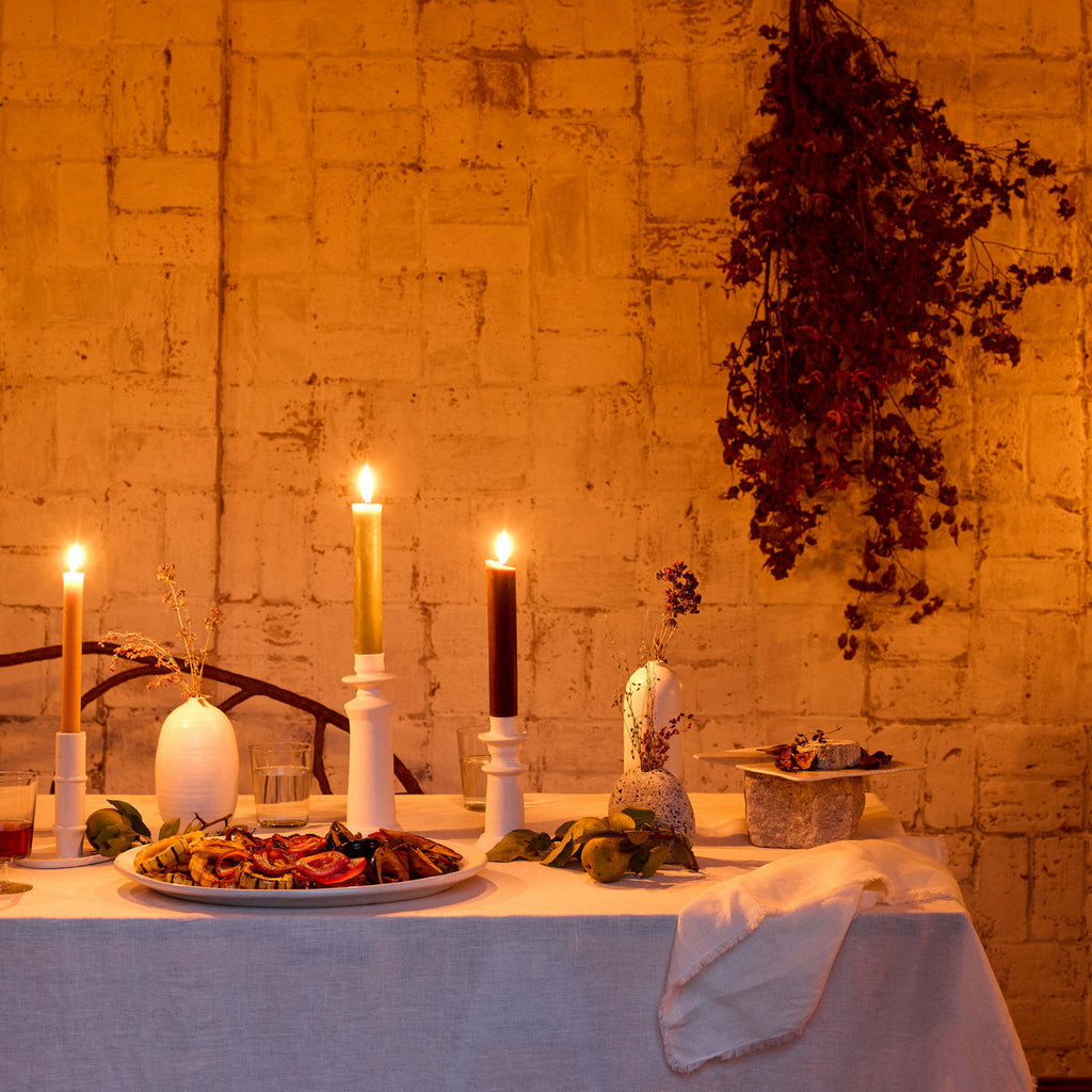 Fringed Linen Tablecloth - Bloomist