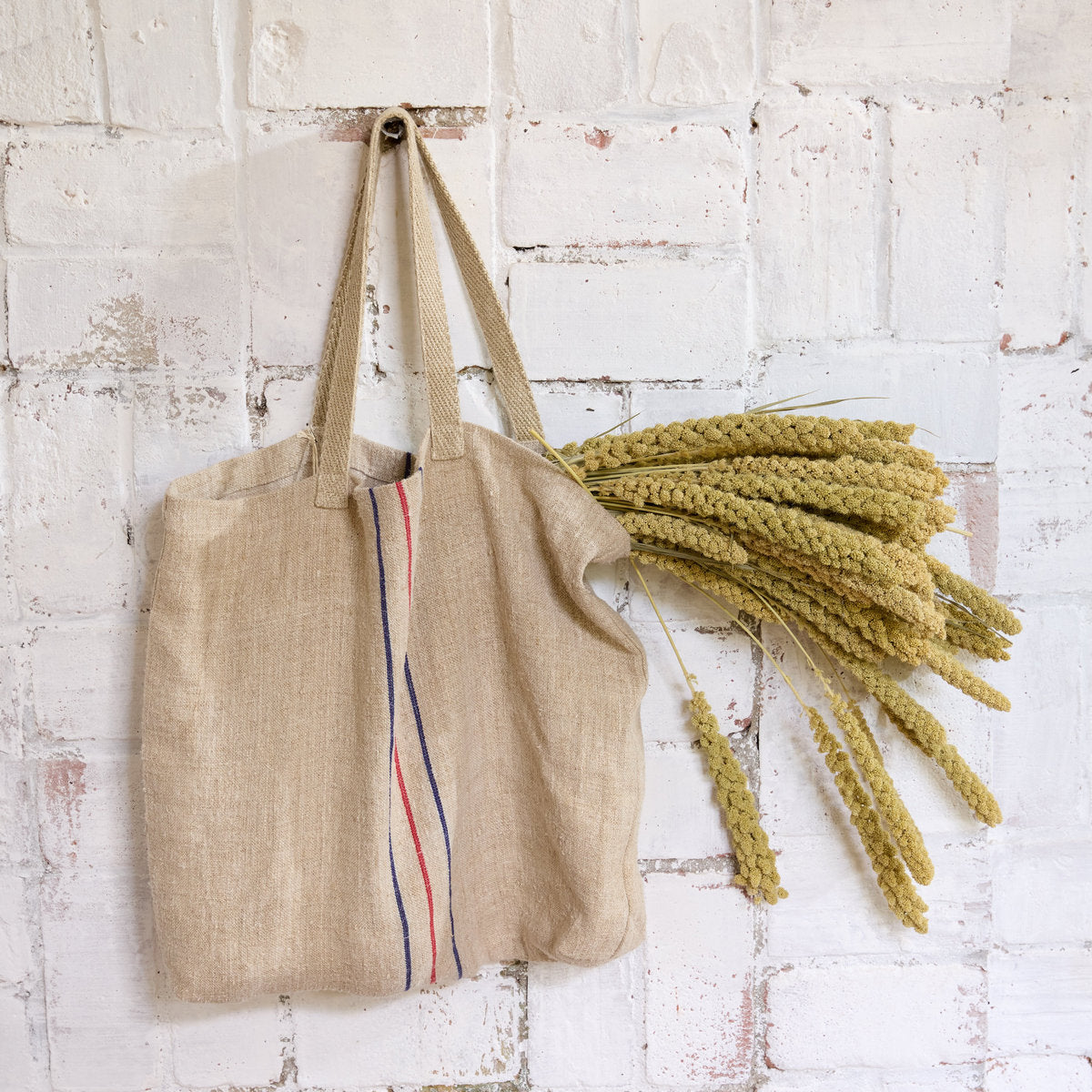 Antique Hemp Large Market Tote - Thumbnail 2