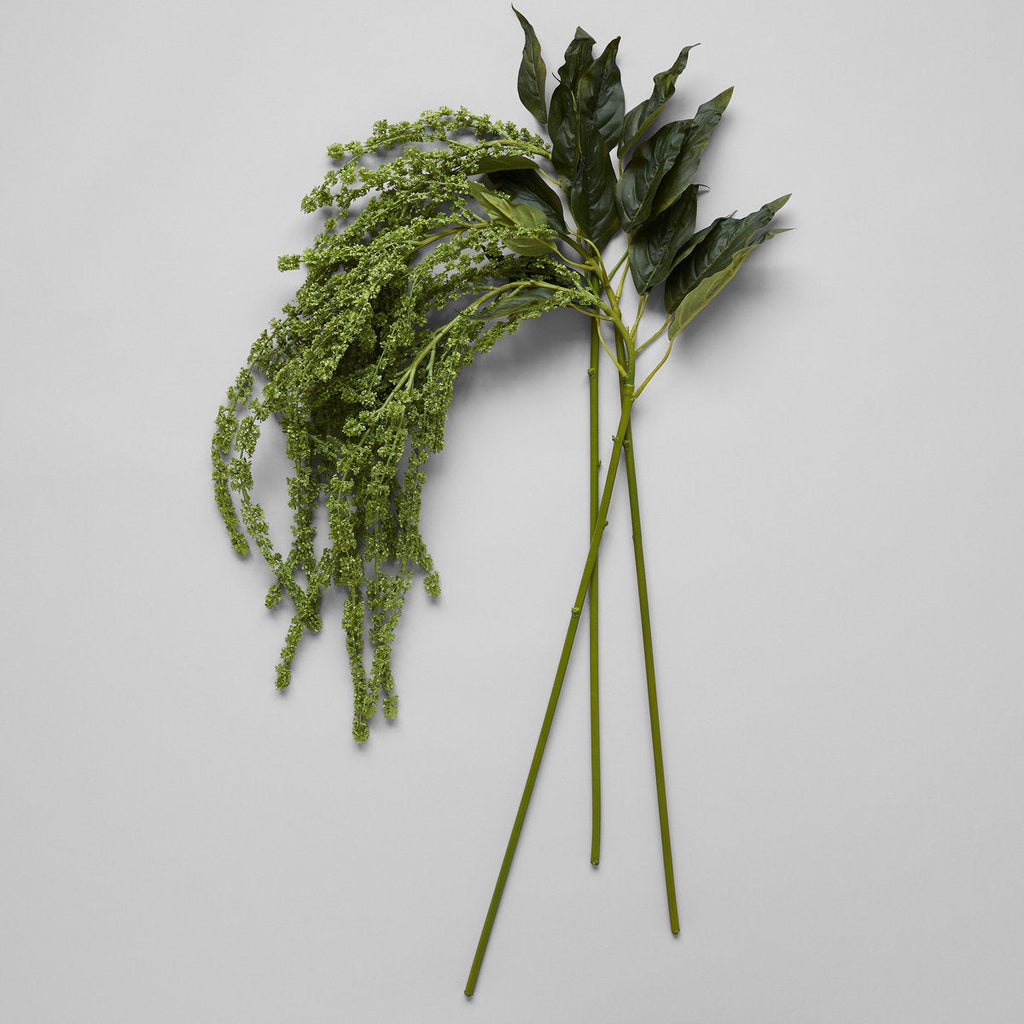 EcoFaux Green Amaranthus Spray - Bloomist