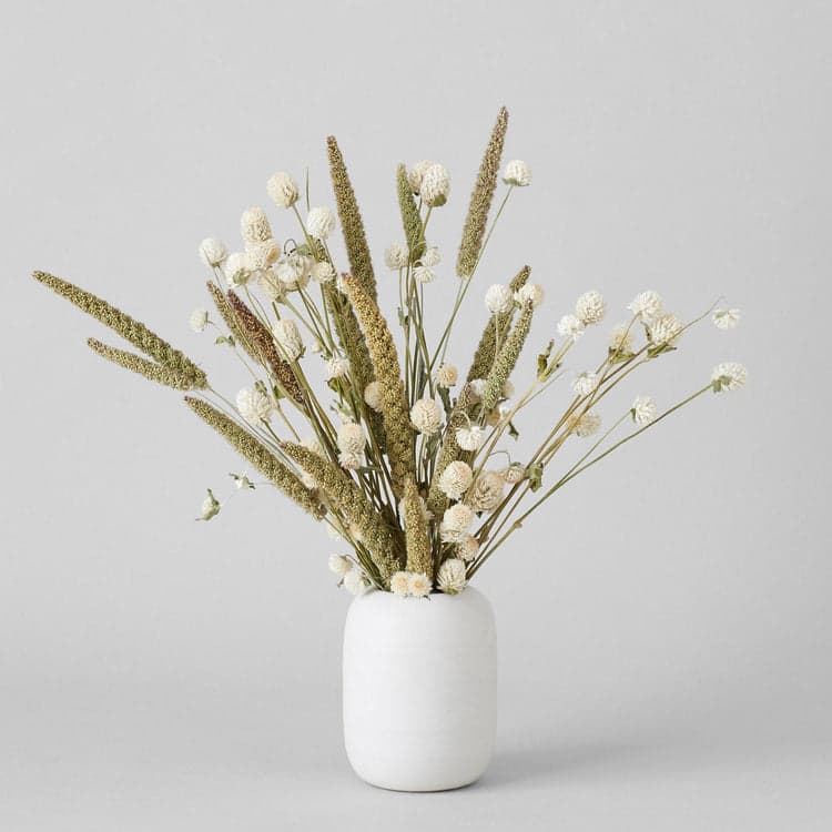 Oval Vase In Eggshell - Bloomist