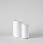White Stoneware Slim Vase - Bloomist