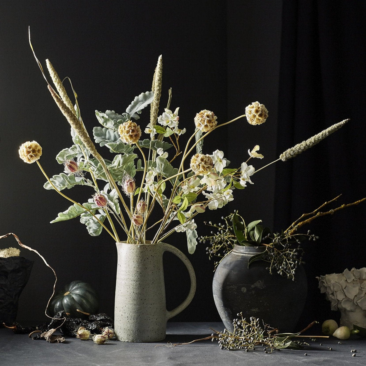 EcoFaux Scabiosa Stem, 24" - Bloomist