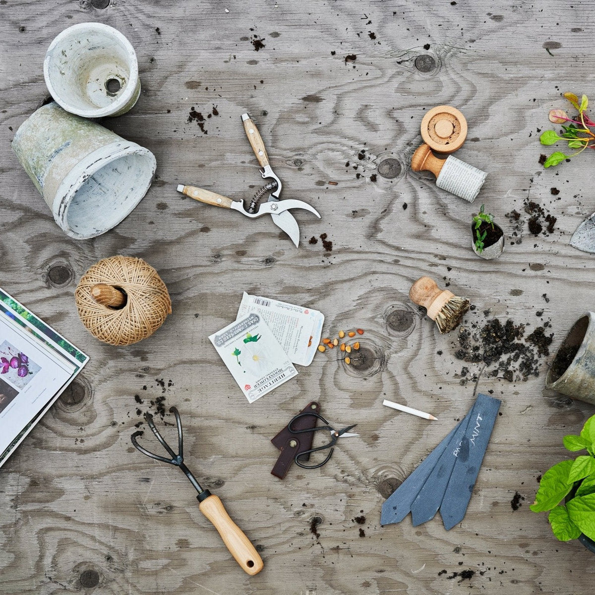 Scissors in Recycled Leather Pouch - Bloomist