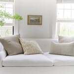 Herringbone Linen Pillow in Natural, 16 x 24
