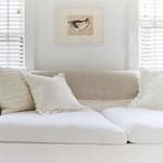 Fringed Linen Pillow in White, 20 x 20 - Bloomist