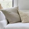 Herringbone Linen Pillow in Natural, 24x24 - Bloomist