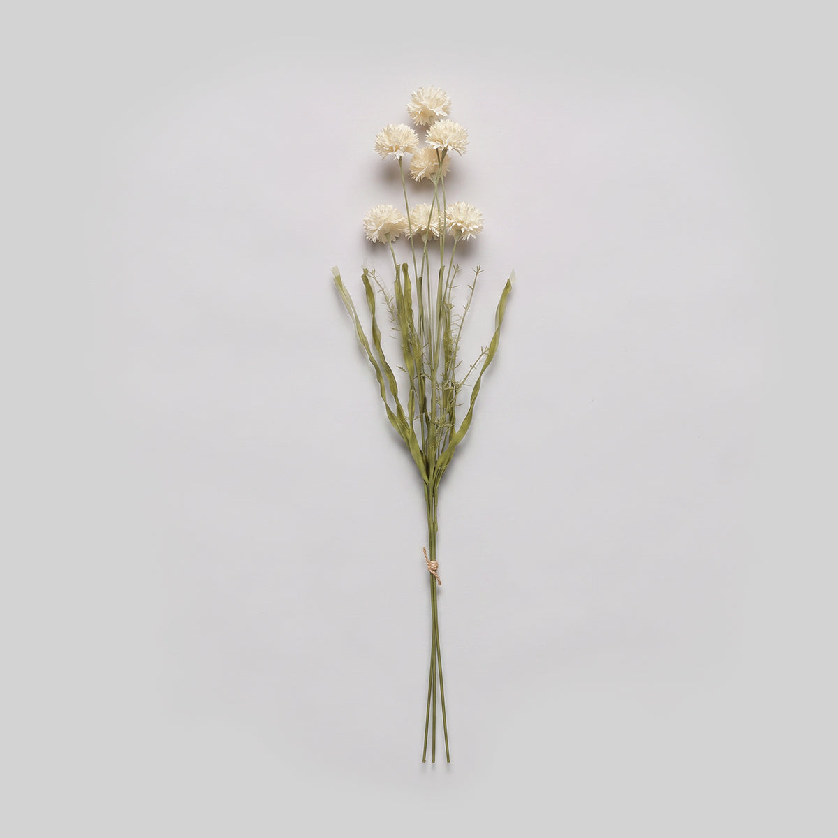 Faux Melaleuca, Cream – Large faux stem with softly spiky cream flower heads.
