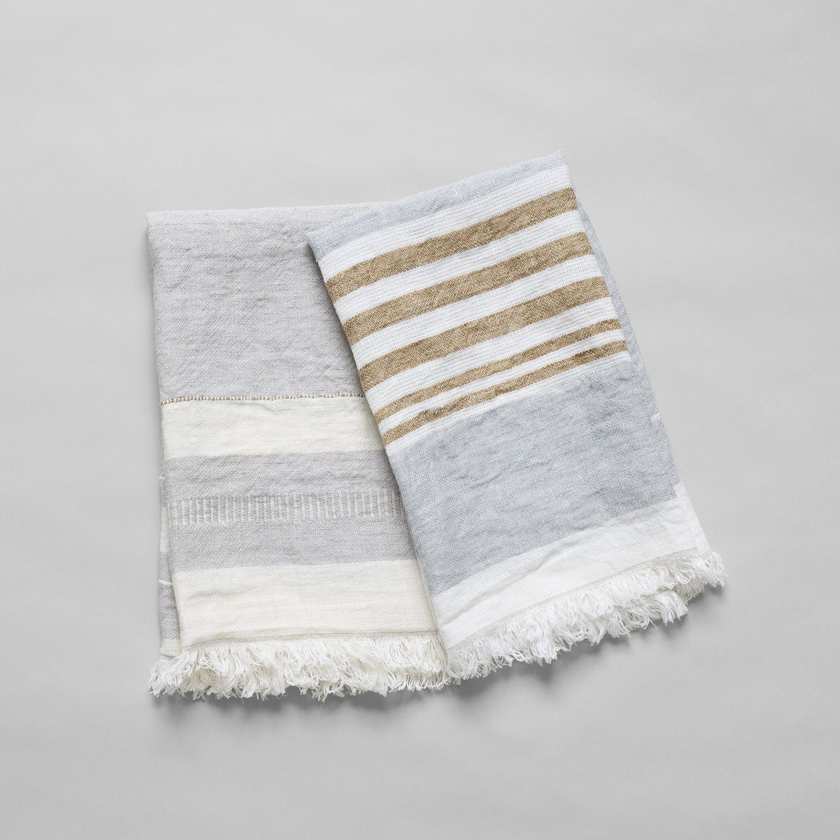 Ash Belgian Linen Towel