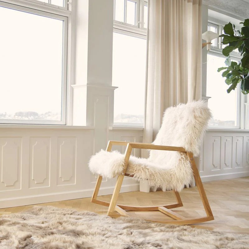 Ash Sheepskin Rocking Chair - Thumbnail 3
