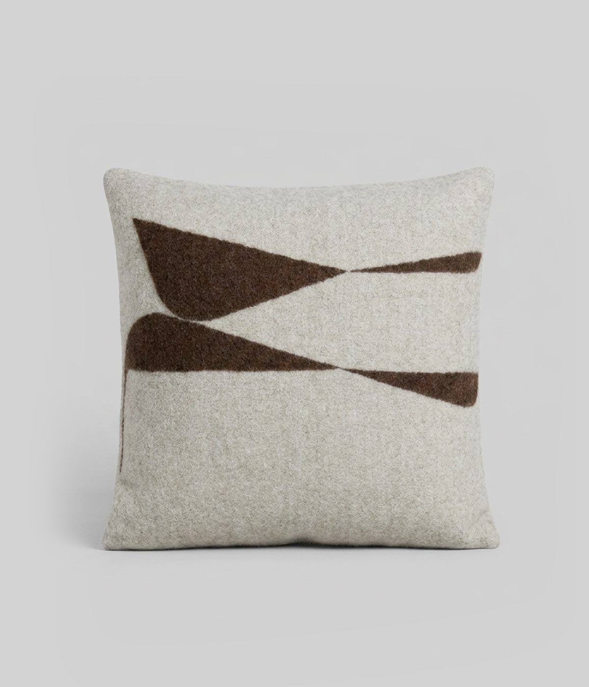 Reversible Berlin baby alpaca throw pillow with a bold geometric design