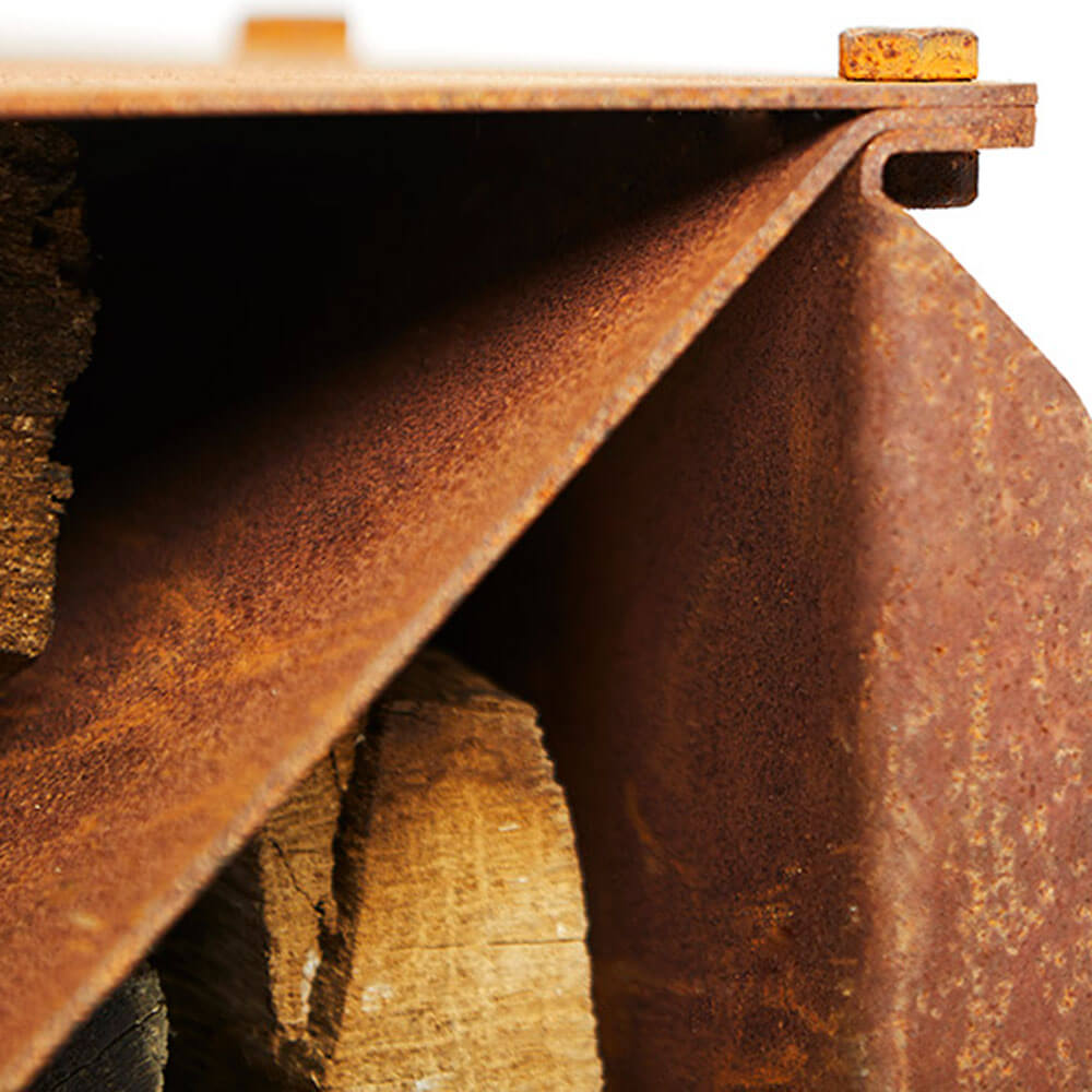 outdoor firewood storage