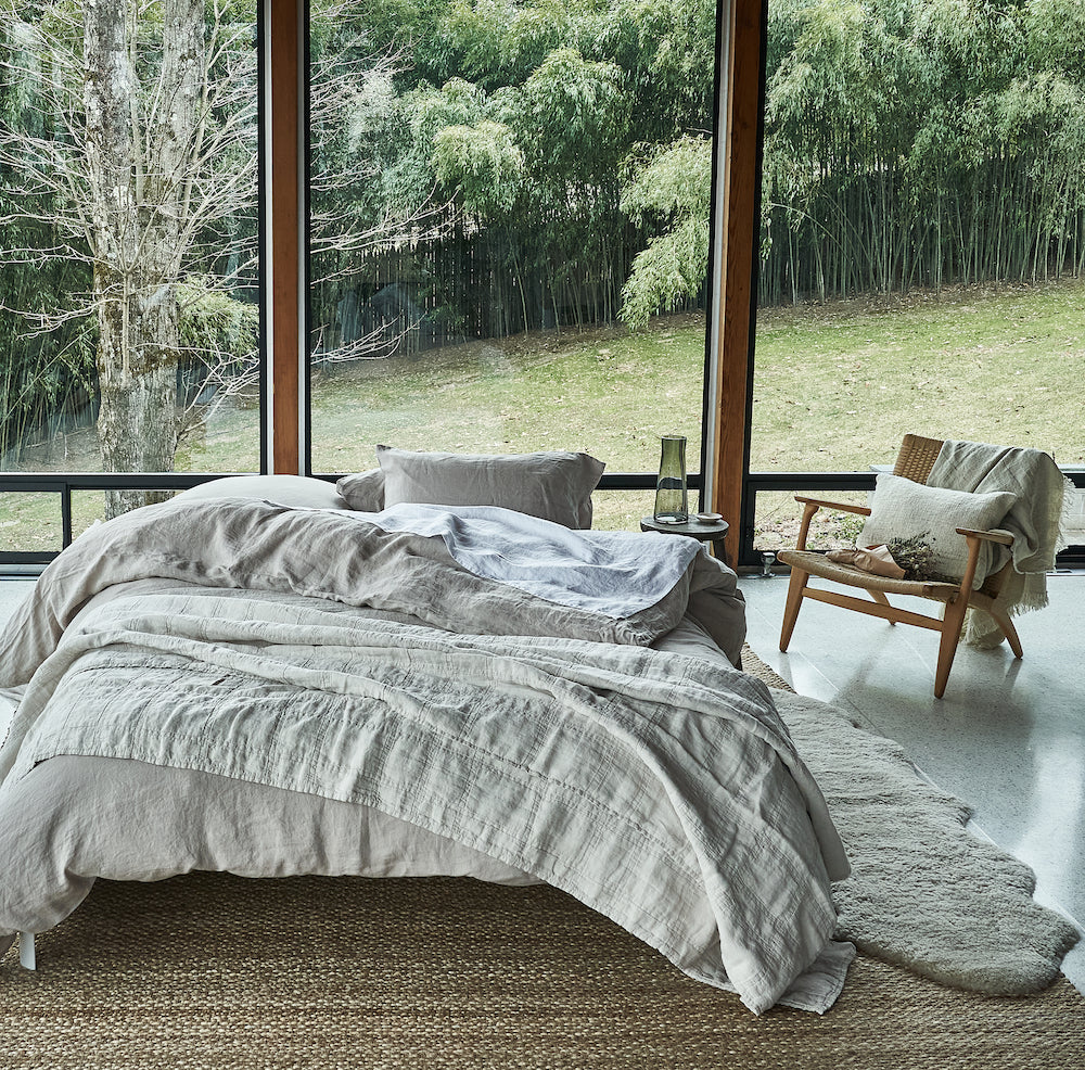 Stonewashed Hemp Duvet Cover - Bloomist