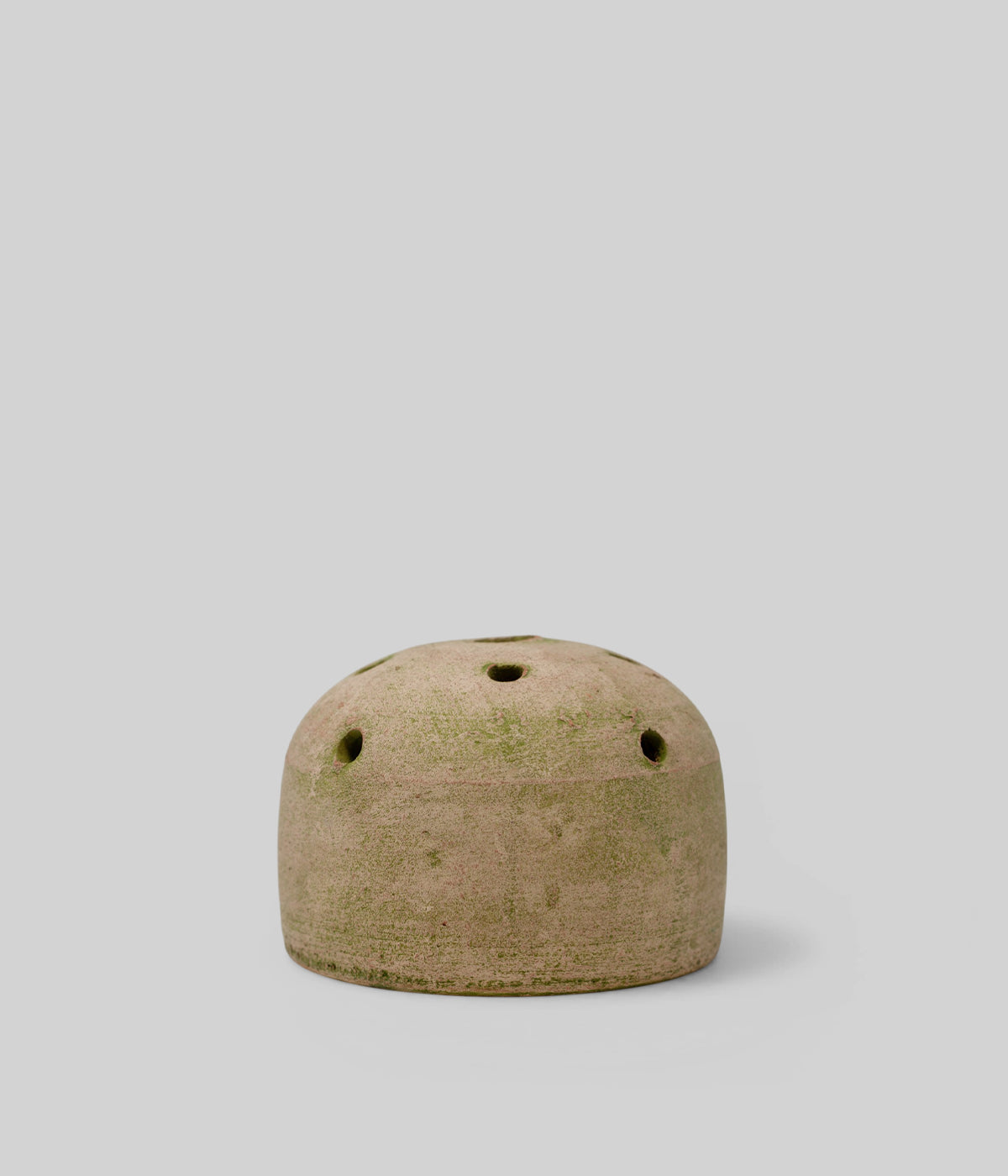 Terra Cotta Frog Vase, Greenwash