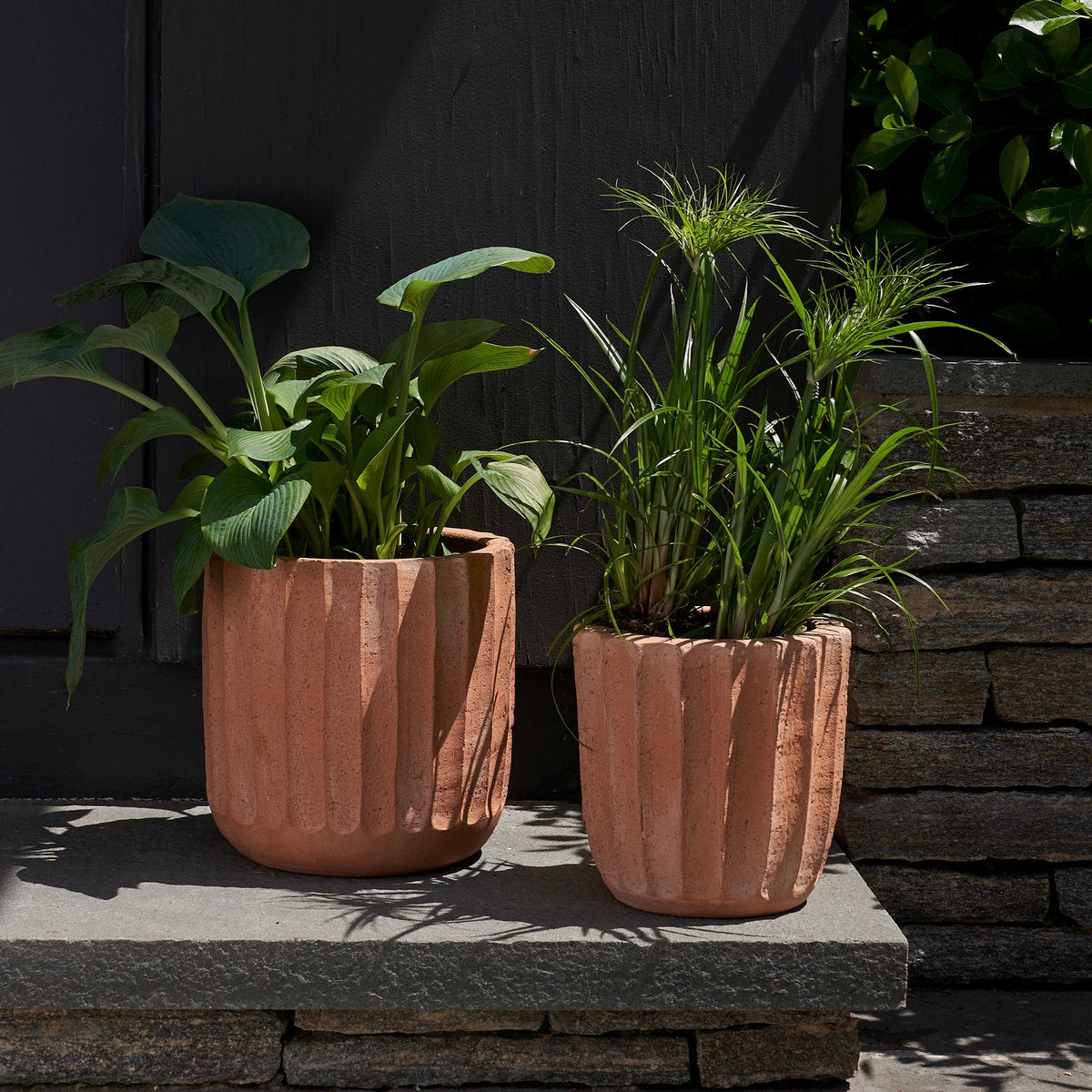 fluted planter pot Fluted Planter Handmade Terra Cotta Pot