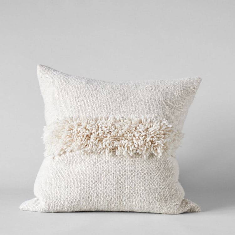 Puna Handwoven Ivory Pillow, 22x22 - Bloomist