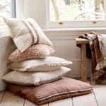 Fringed Linen Pillow in Natural, 20 x 20 - Bloomist