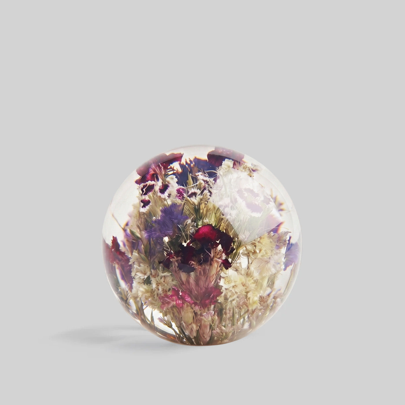 Mixed Flora Botanical Resin Paperweight