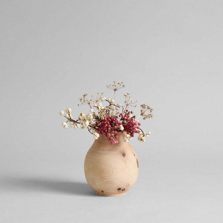 White Walnut Pear Vase, Medium - Bloomist