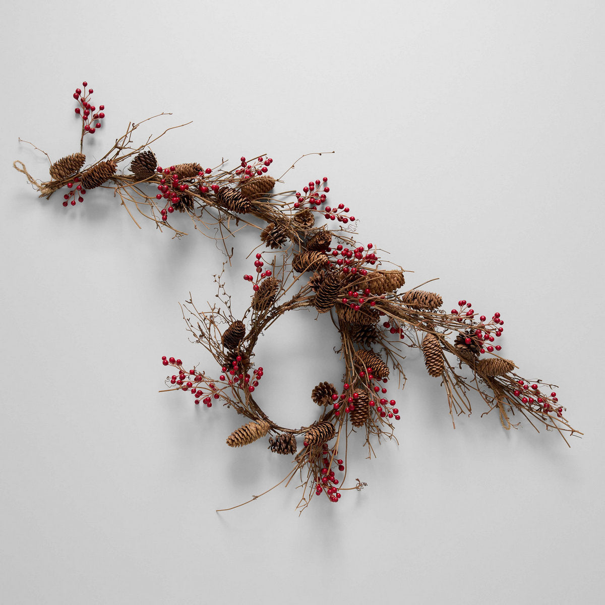EcoFaux Ilex Berry Garland 6