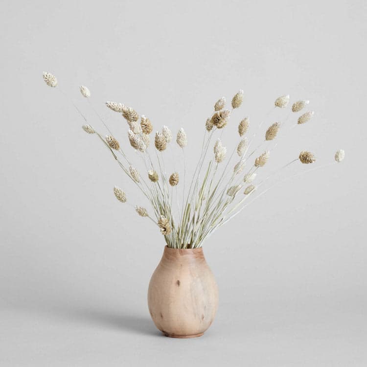 White Walnut Pear Vase, Medium