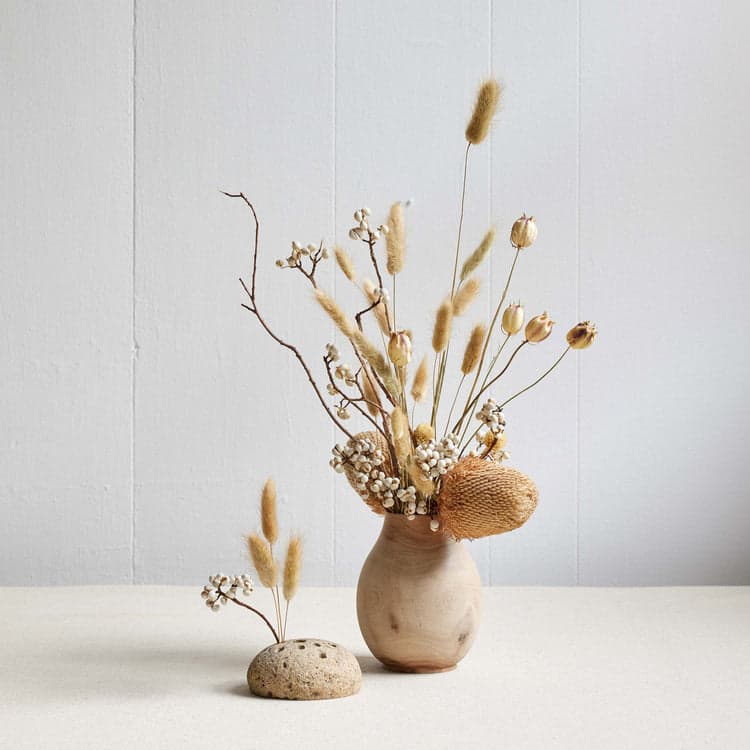 White Walnut Pear Vase, Medium - Bloomist