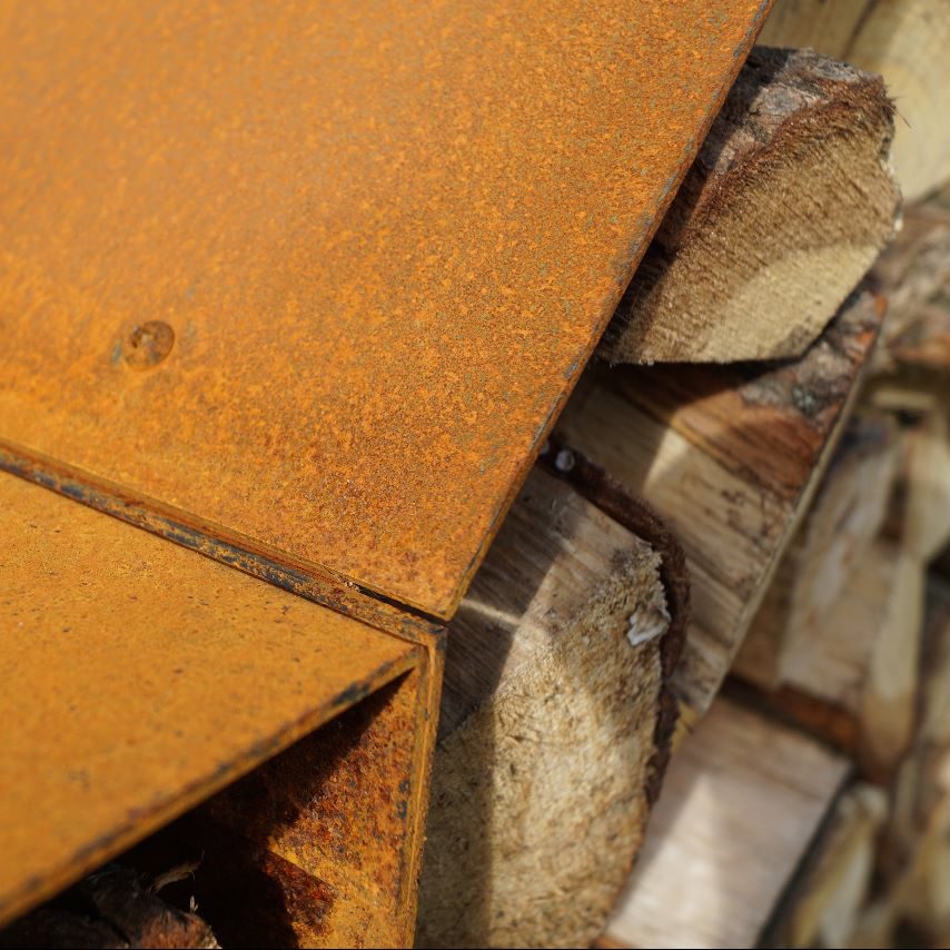 Bruges Wood Storage Loaded Firewood