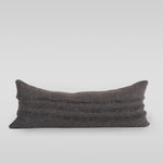 Triple Stripe Wool Lumbar Pillow, 14" x 35" - Bloomist