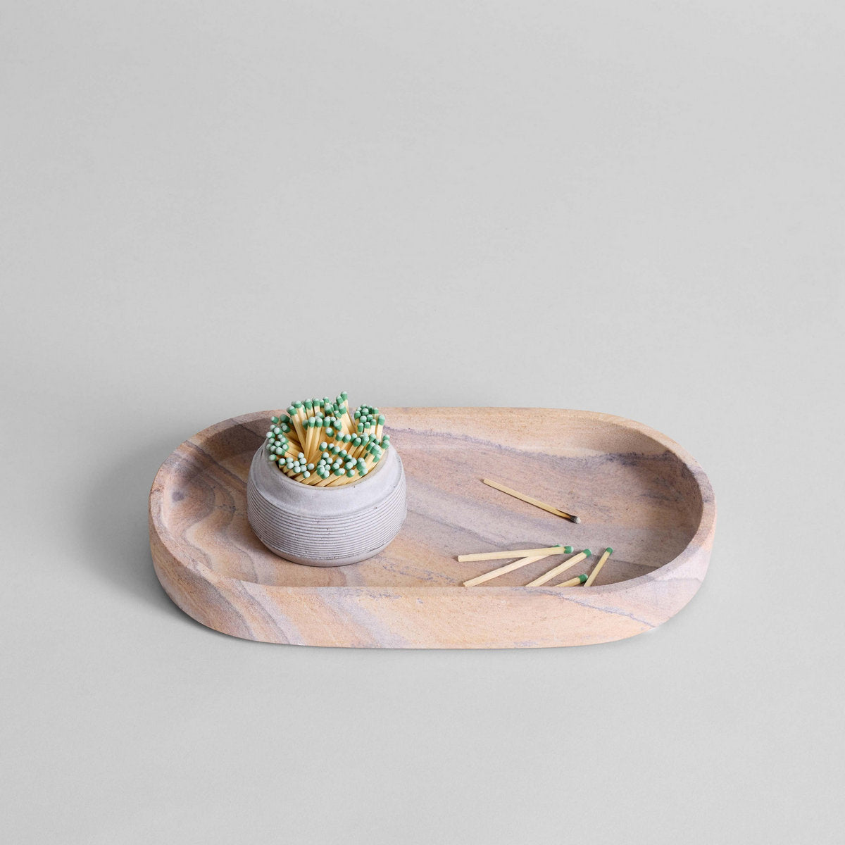 Stoneware Match Strike Pot - Bloomist