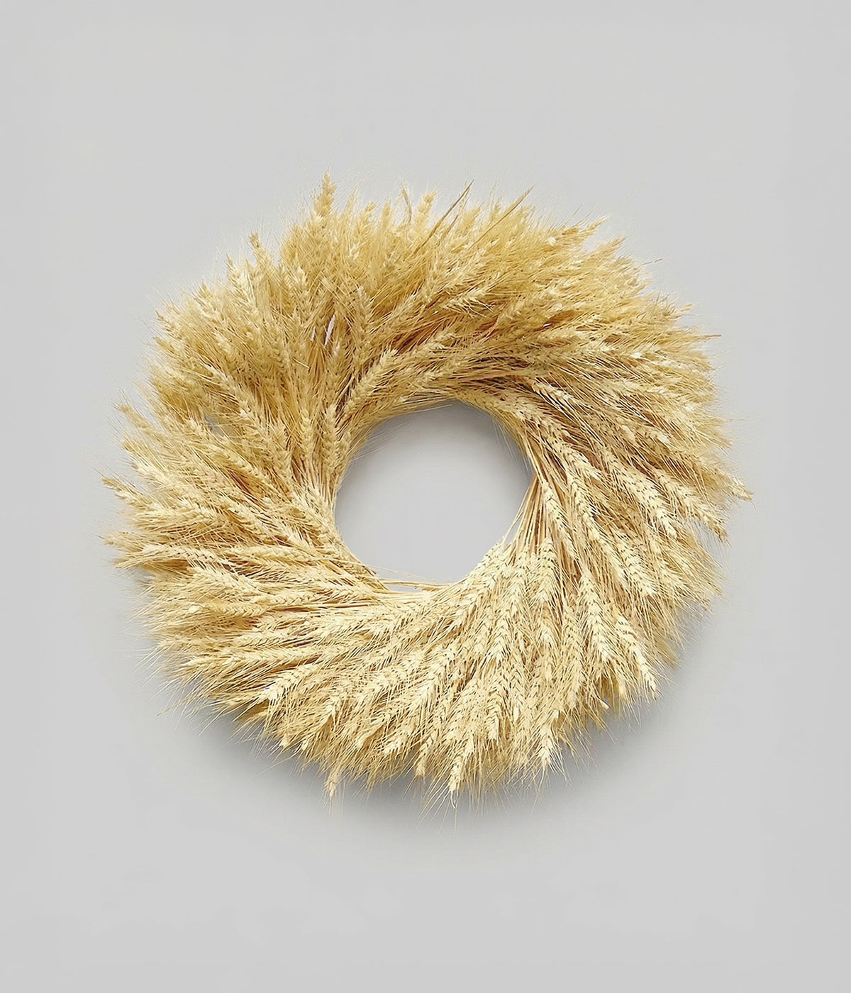 Classic blonde dried harvest wreath