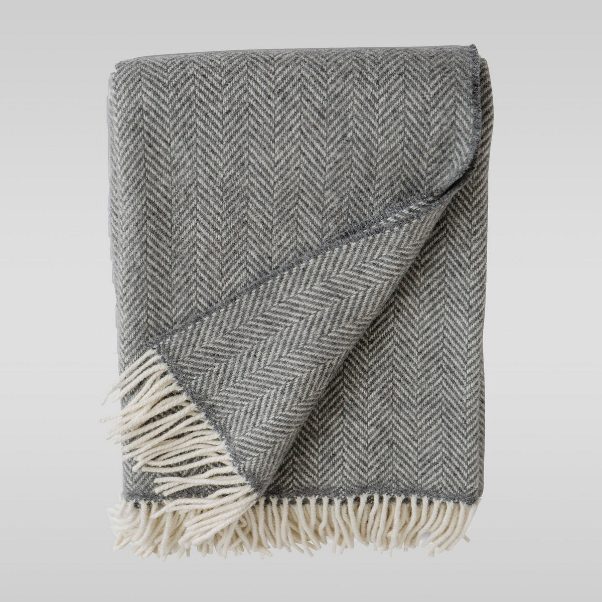 Herringbone Wool & Cashmere Throw - Bloomist