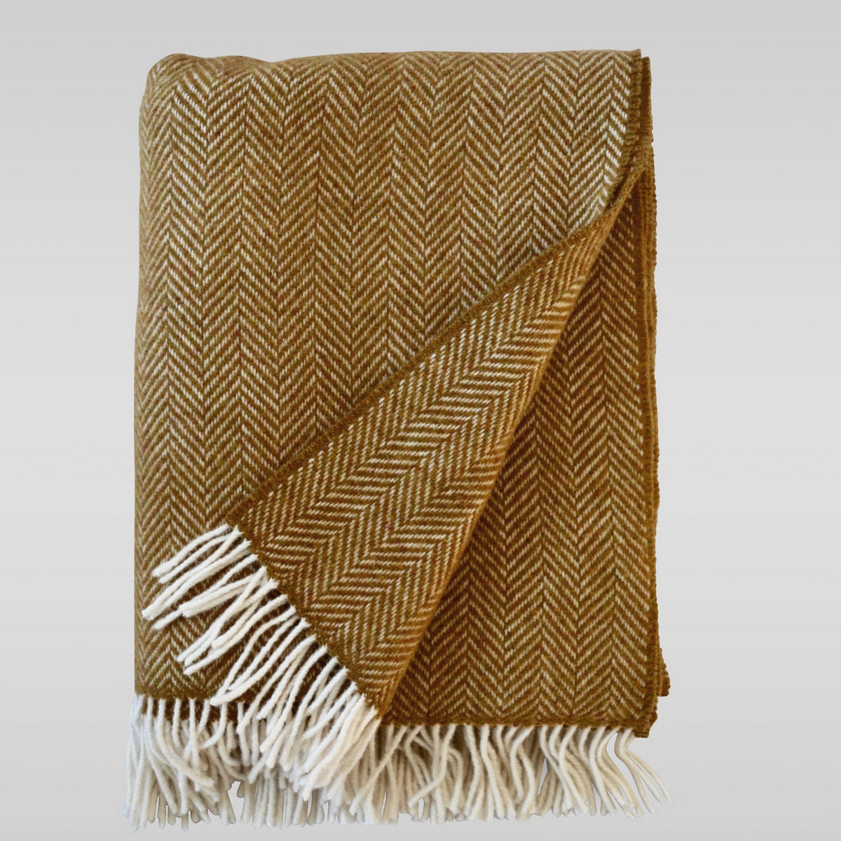 Herringbone Wool & Cashmere Throw - Bloomist