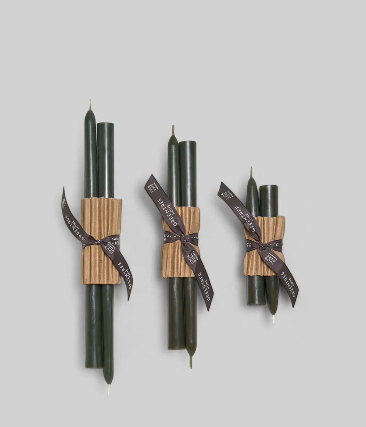 10 inch taper candles in pure beeswax, hand poured in New York