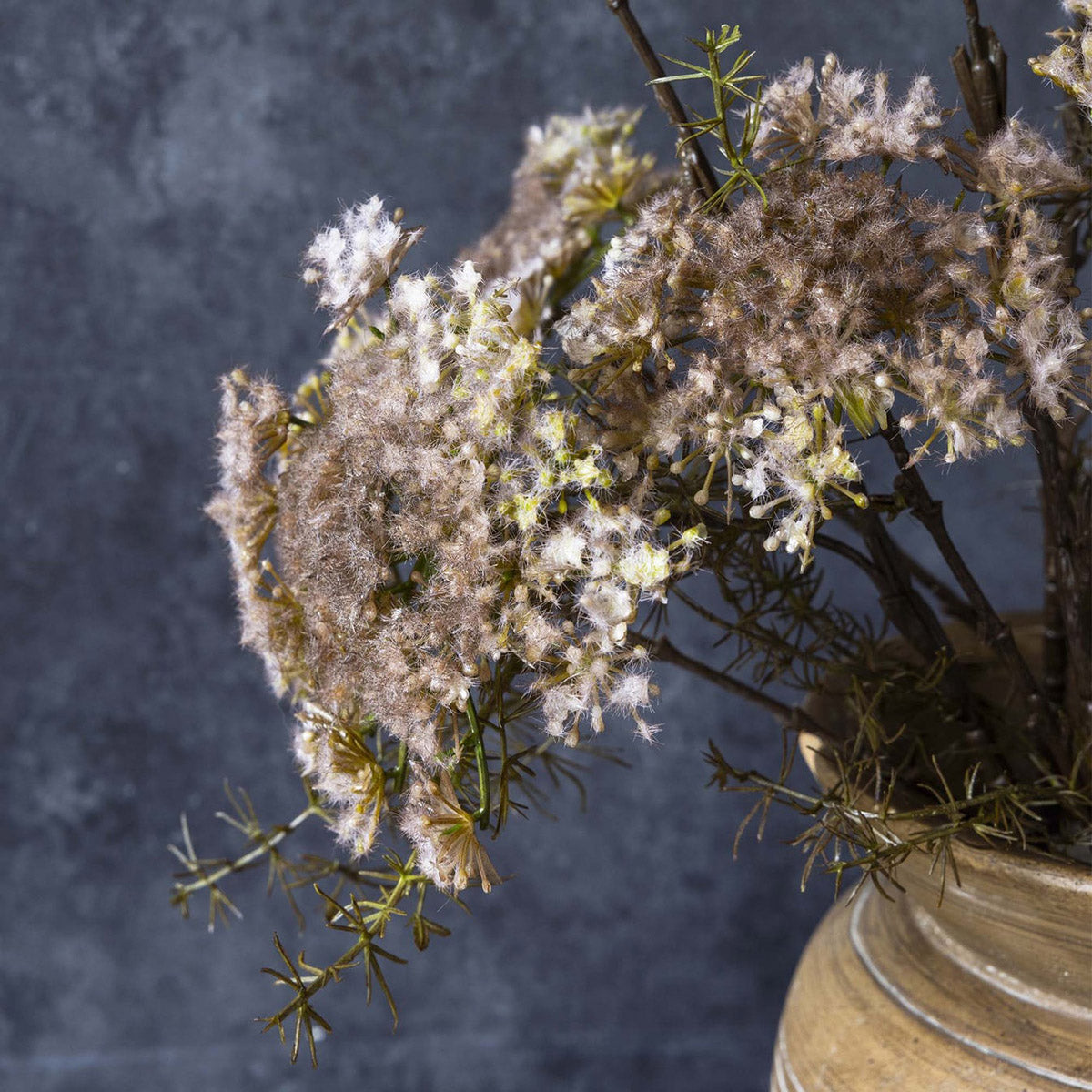 Tall and lifelike queen annes lace  stem for consoles, dining tables, or entryway vases