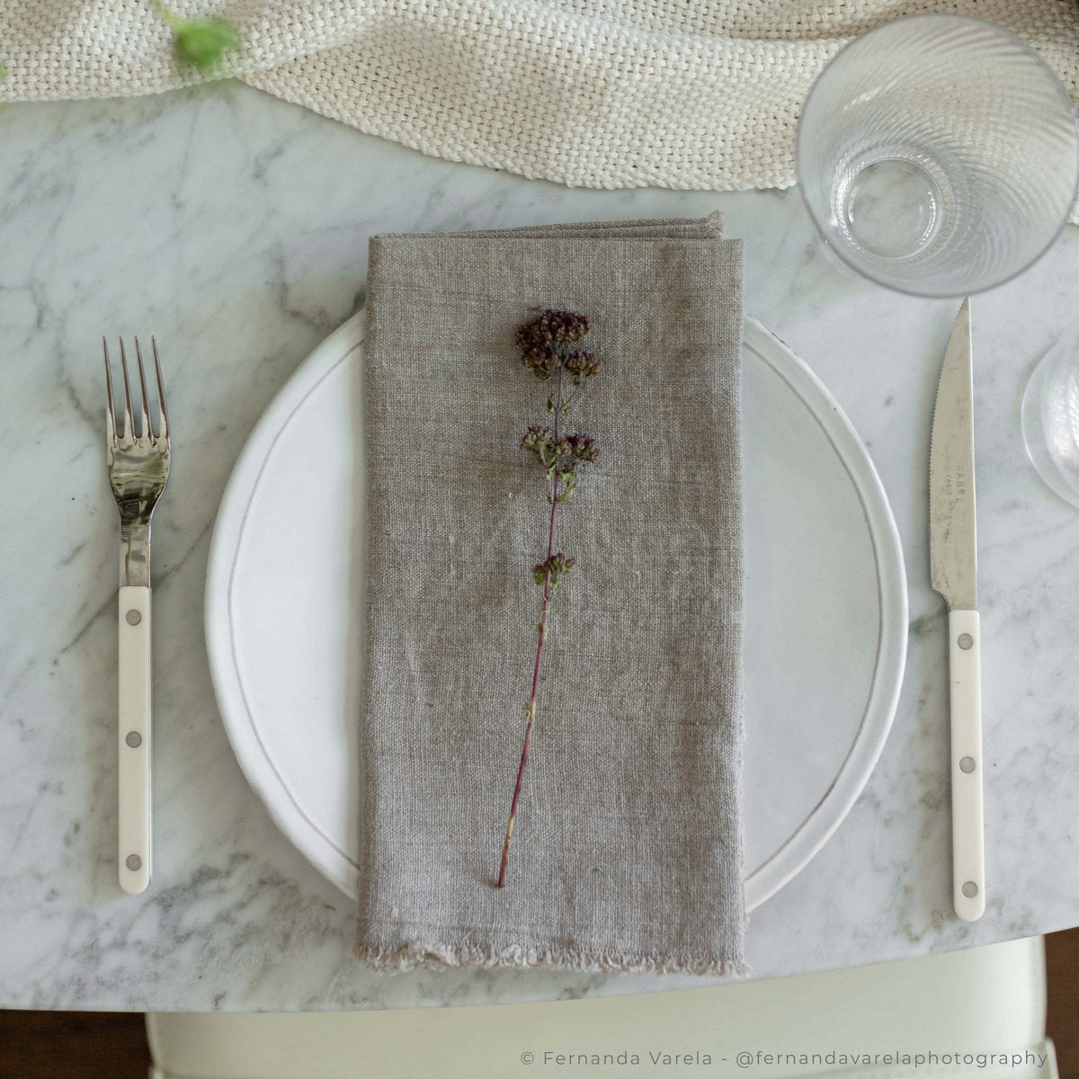 Fringed Linen Napkin - Bloomist