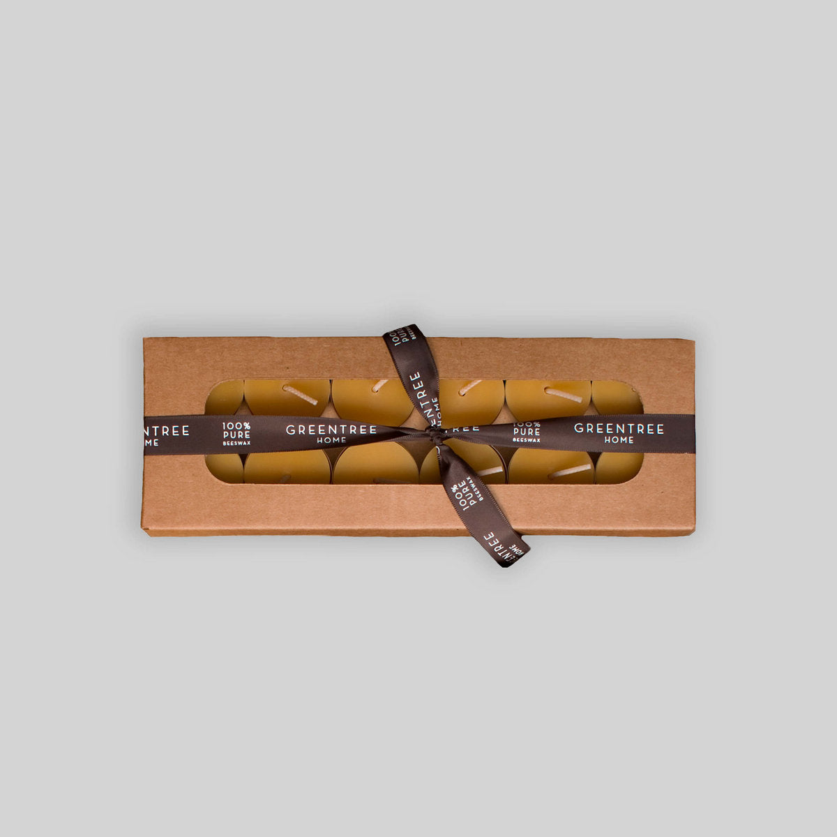 Beeswax Tea Light Candles Set 12