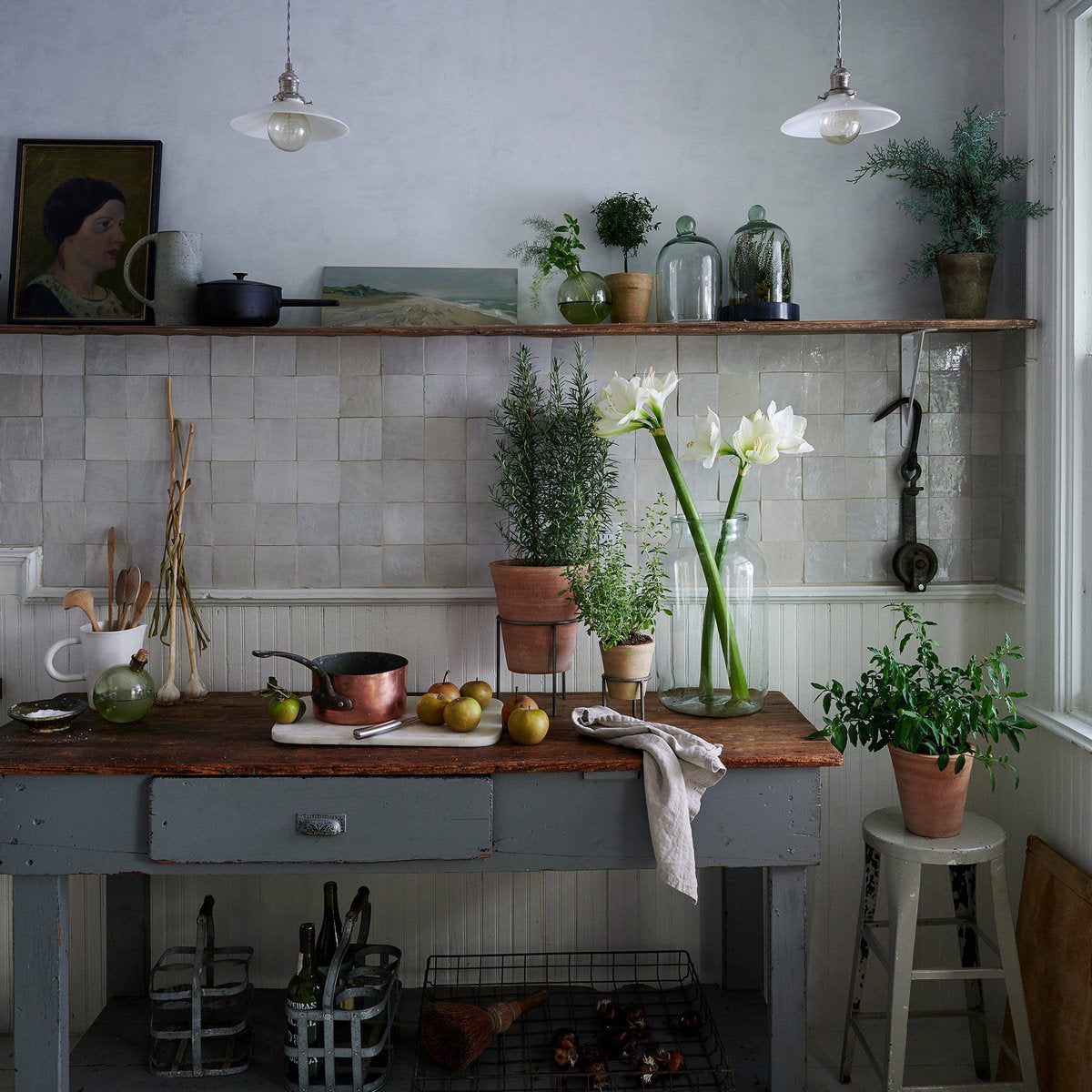 Studio Planter, Whitewash - Bloomist