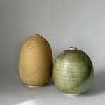 Stoneware Orb Vase, Olive - Bloomist